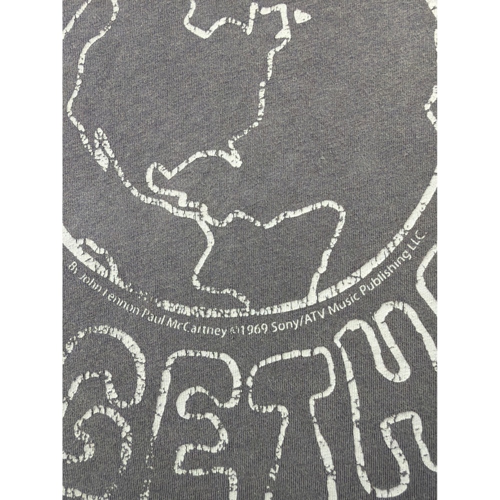 The Beatles Come Together Globe Earth World Graphic Taded Black Shirt Womens L - Picture 3 of 10